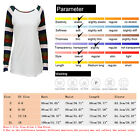 Long Sleeve T Shirts Womens Casual Crewneck Tunic Color Block Fall Pullover Tops