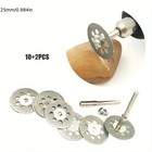 12pcs 22mm Hss Cutting Discs     Metal Cut-off Blades For Dremel Rotary Tools