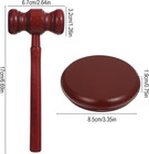 Gavel And Sound Block Set For Lawyer Wooden Gavel Handcrafted Wood Hammer For Ju