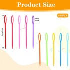 100pcs Plastic Yarn Needles  Large Eye Plastic Needles For Yarn Sewing Croche   
