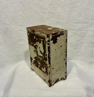 Antique Old Dollhouse Arcade Toy Iron Ice Box   Refrigerator  Original Paint