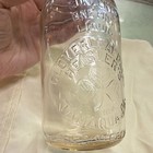 New Old Stock Clear Glass Cloverleaf Heisler Milk Bottle  1 Pint  Tamaqua Pa