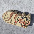 Lot Of Wood And Fabric Cats Country Granny Cottage  Farmhouse Style