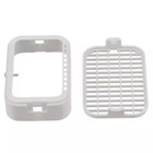3 In  X 4 In  White Plastic Rodent Guard  Snap lock-in Vinyl Grate Gutter Guard