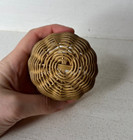 Vintage Antique Miniature Woven Basket 2 5  Excellent