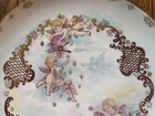 Vntge Hutschenreuther Selb 10  Plate Signed Norma 4 Cherubs Phallic Symbol Nice 
