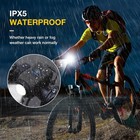 Mountain Bike Electronic Horn  Ipx5 Waterproof  Usb With Wide-range Spotlight