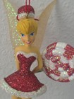 New  Disney Store Christmas Ornament-tinkelbell  With Candy Cane  very Rare    