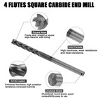 2pcs 4 Flute 1 4  X 1-1 2  X 4  Long Solid Carbide End Mill - Altin Coated