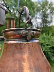 Vintage Heavy  Hand Hammered Copper Pot With Handle