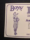 1920s Ink Blotter Boys Baseball Soda Pop Blue Bird Grape Juice Pittsburgh  Penna