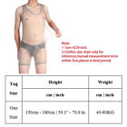 Men Oil Shiny Glossy Jumpsuit Sheer See Through Elastic Bodysuit Tights Leotard 