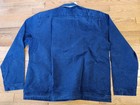 Orlebar Brown Oglio Denim Shirt Jacket Mens Xl Indigo Blue Half-zip Relaxed New