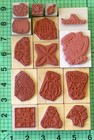 Vintage Lot Of 15 New And Used Mixed Themes Wood Mounted Rubber Stamps Lot  3