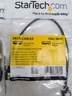 Lot Of 8 Startech 12in Round Latching Sata Cable Lsatarnd12