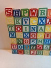 Vtg Children   s Abc Wooden Block Building Set Of  73 Blocks Includes Numbers