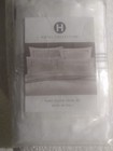 Hotel Collection  portofino  Euro Pillow Shams  Set Of 2  White silver    