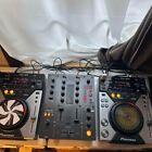 Pioneer Dj Cdj-400 Pair And Djm-400 Set Od 3 Digital Cd Mp3 Player Mixer Tested
