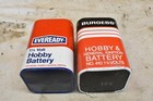 2 Cool Vintage Burgess No  410 Eveready No  735 1 5 Volt Hobby Battery