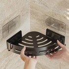 Bathroom Shower Caddy Shelf No Drill Shampoo Holder Corner Storage Rack Black