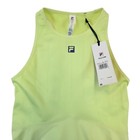 Fila Tennis Dress Women Neon Yellow Sleeveless Athletic Racerback Tennis Nwt