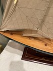     america s Cup Columbia 1958 Yacht Model 31  Built Wooden Sailboat Ship Boat