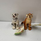 The Vanishing Wild Collection Siberian White Tiger Cub Figurine Safari Ltd 90s D