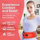 Cordless Back Massager With Heating Pad And Red Light Therapy Belt For Back P   