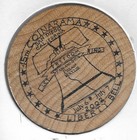 2002  San Diego  Ca  45th Annual Coinarama  Token coin  Wooden Nickel