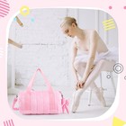 Pink Quilted Puffer Ballet Dance Bag For Girls