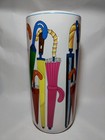 Vintage World Bazaars Inc Umbrella Stand 18  Porcelain Painted Umbrellas Design