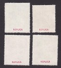 1919 Czechoslovakia Op On Austria 25 X 30mm Top Value Set Reproduction Stamp Sv
