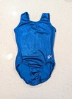 Bellissimo Gk Elite Cm Medium Gymnastics Dance Leotard Solid Royal Blue Mystique