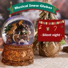 Christmas Snow Globe Musical - Nativity Snowglobe Vintage Water Snow Globes L   