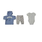 Character Baby 3-piece Soft Jacket Jogger Bodysuit Set