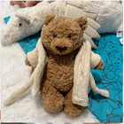 Jelly Cat Bartholomew Bathrobe Bear Plush Plushie Doll Soft Stuffed Animal Gift