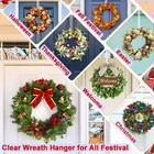 Wreath Hanger 12    Clear Wreath Hooks For Front Door 2 Pack Over The Door Easter-