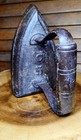 Antique Primitive Cast Iron Sad Iron   Heavy Flat Iron Doorstop  Farmhouse Decor