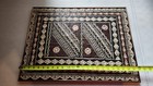 Vintage Framed Polynesian Tapa Bark Cloth Art     Authentic Hawaiian Resources   