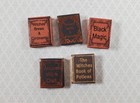 Dollhouse Book Set X5 Witch Reference Vol 1 1 12 Scale Miniatures  blank Inside 