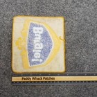 Vintage Burgie Beer Patch Large Jacket Vest Back Work Uniform Ac5