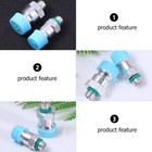  4 Pc Car Air Conditioner Filling Nozzle Pipe Connection Valve Conditioning