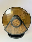 Vintage 80s Rolodex Sw-24c Rotary Swivel Faux Woodgrain Mid Century Modern