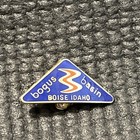Vintage Bogus Basin Ski Resort Triangle Lapel Hat Pin Idaho Souvenir P8010