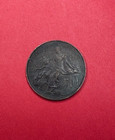 1916 France 10 Centimes Coin  Bronze  30mm In Diameter  Km 843