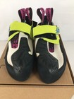 Excellent La Sportiva Skwama Women s Climbing Shoes  Apple Green cobalt Blue  W3