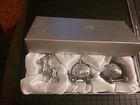 Silver Baby Memory Keepsake Box Set  First Tooth And Curl Holder  Baby Teeth
