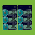 Brand New  exp 10 2032  6 Pc Sony 364 Watch  Battery Sr621sw Ships From Ca
