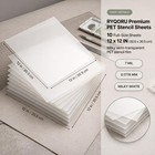 Ryqoru Blank Mylar Stencil Sheets  10 Pack 12 X 12 12 X 12 Inches  White