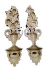Syroco Pair 2 Pc Set Wall Plaque Art Hanging Flowers In Vase Basket  23   6g